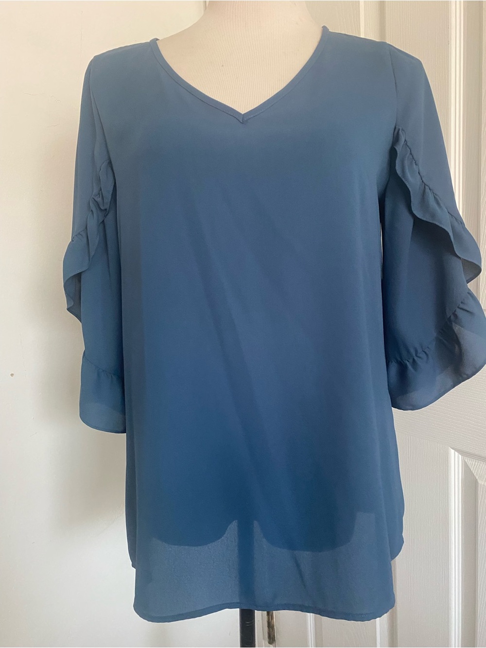 Joseph Ribkoff Nightfall Flutter Sleeves Top